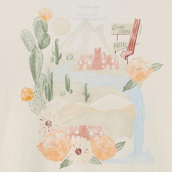 ❤️NWT VINTAGE TORRID TEE DESERT FLORAL PRINT RELAXED FIT VINTAGE 100% COTTON 2X - Picture 3 of 11